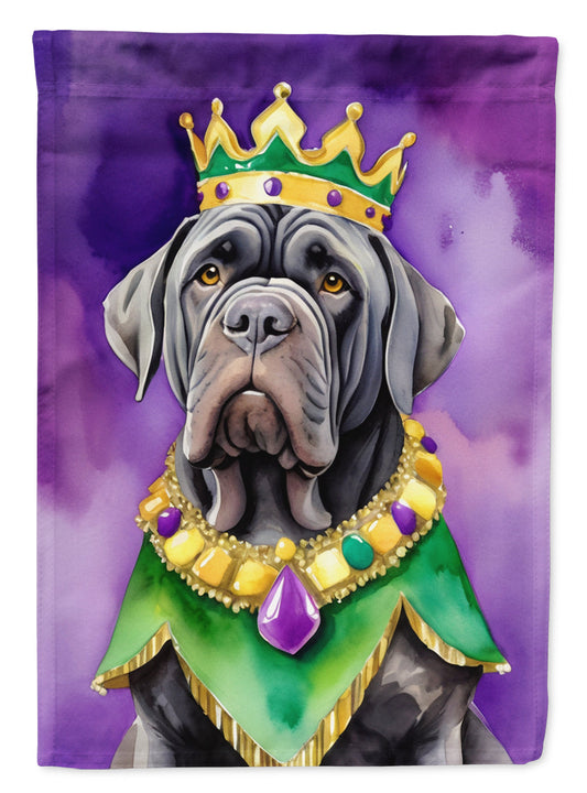 Neapolitan Mastiff King of Mardi Gras Garden Flag - Vibrant Dog-Themed Yard Decor by Caroline's Treasures