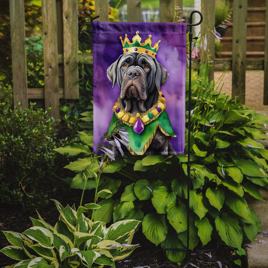 Neapolitan Mastiff King of Mardi Gras Garden Flag - Vibrant Dog-Themed Yard Decor by Caroline's Treasures