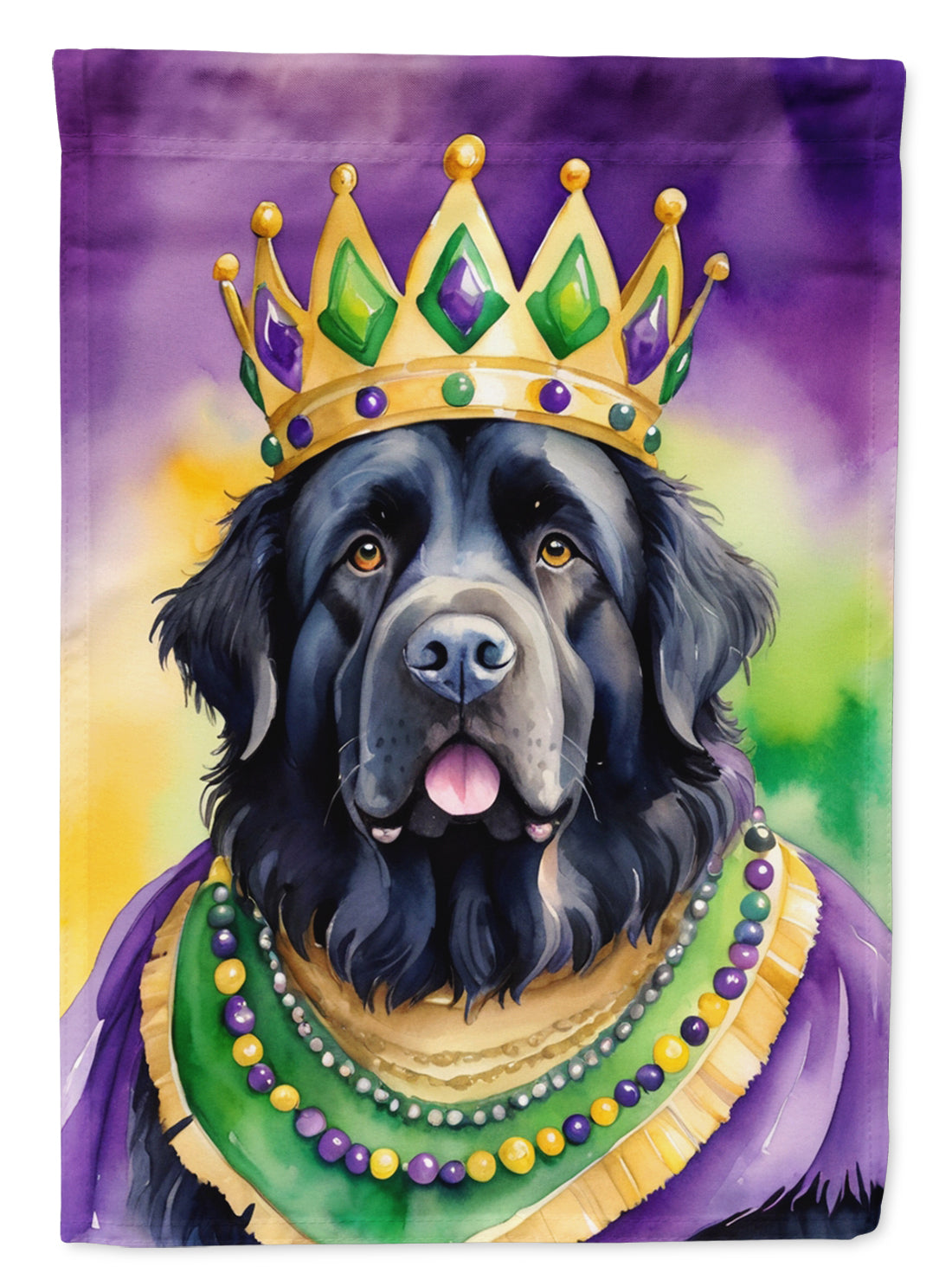 Newfoundland King of Mardi Gras Garden Flag - Vibrant Dog-Themed Yard Decor by Caroline's Treasures