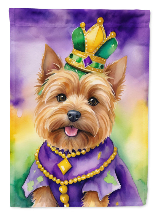 Norwich Terrier King of Mardi Gras House Flag