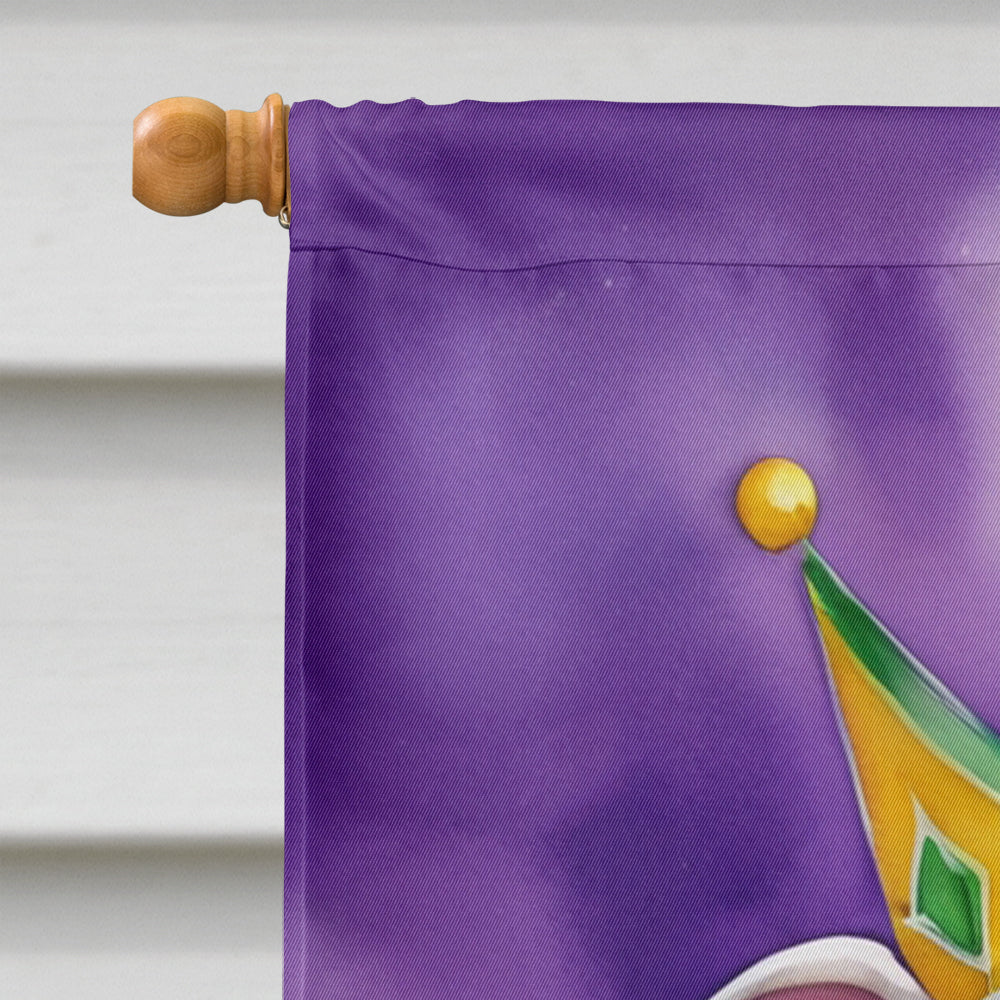 Pit Bull Terrier King of Mardi Gras House Flag