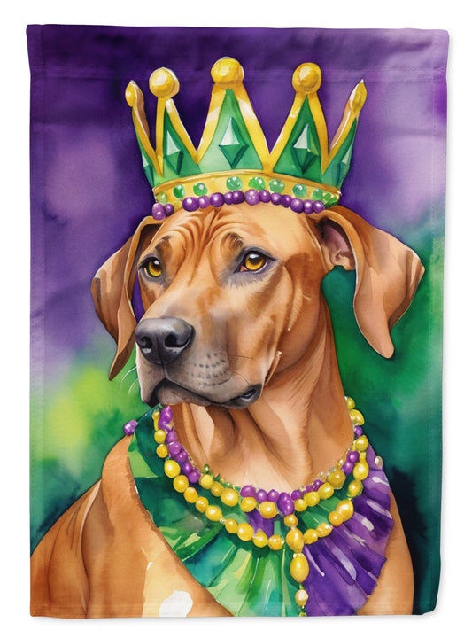 Rhodesian Ridgeback King of Mardi Gras Garden Flag - Vibrant Dog-Themed Yard Decor by Caroline's Treasures