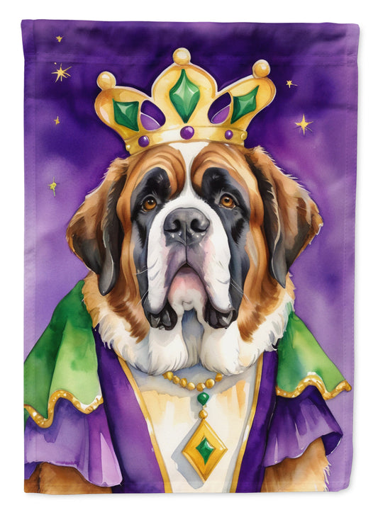 Saint Bernard King of Mardi Gras House Flag