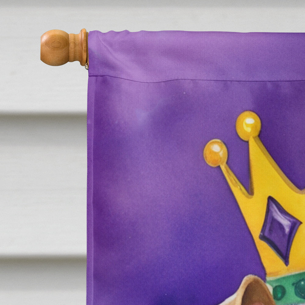 Welsh Terrier King of Mardi Gras House Flag