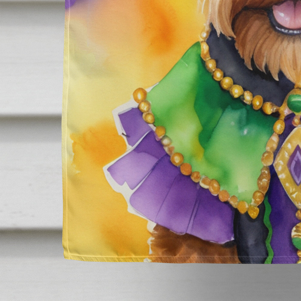 Welsh Terrier King of Mardi Gras House Flag