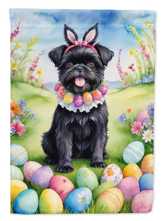 Affenpinscher Easter Garden Flag - Easter Egg Hunt - Dog-Themed Spring Yard Decor