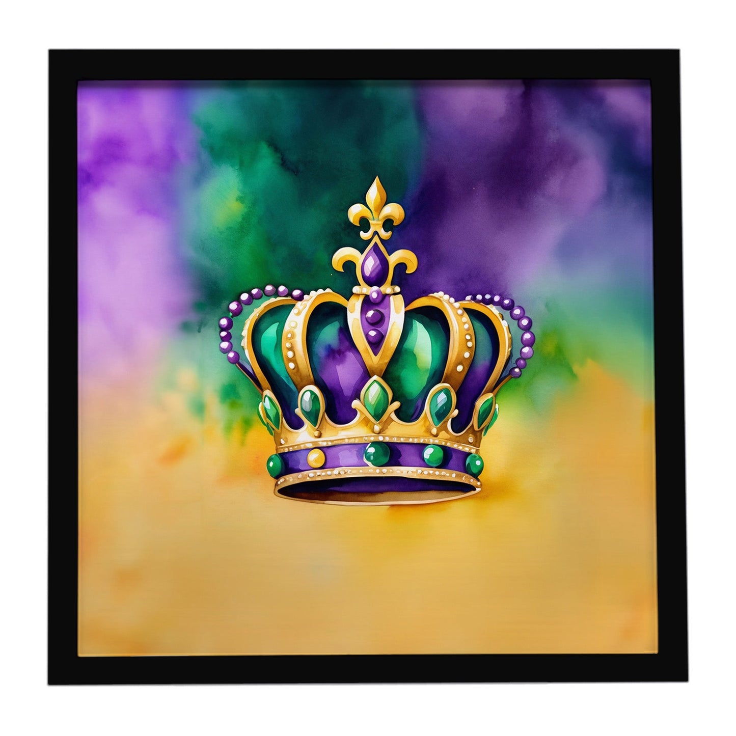 King's Mardi Gras Crown Framed Metal Print