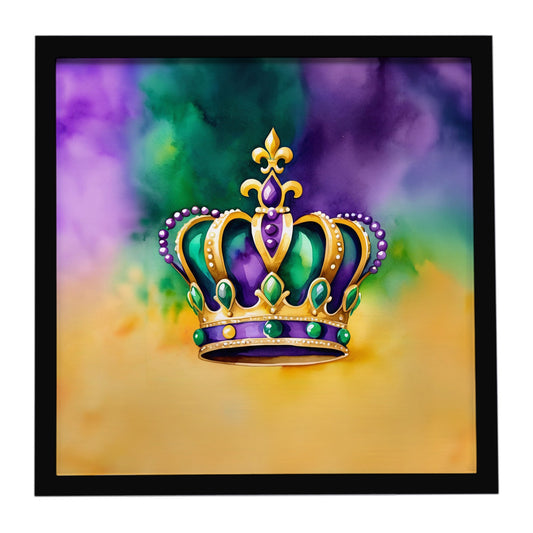 King's Mardi Gras Crown Framed Metal Print