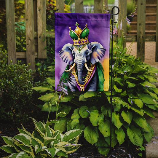 Elephant King of Mardi Gras Garden Flag – Decorative Garden Flag by Caroline's Treasures