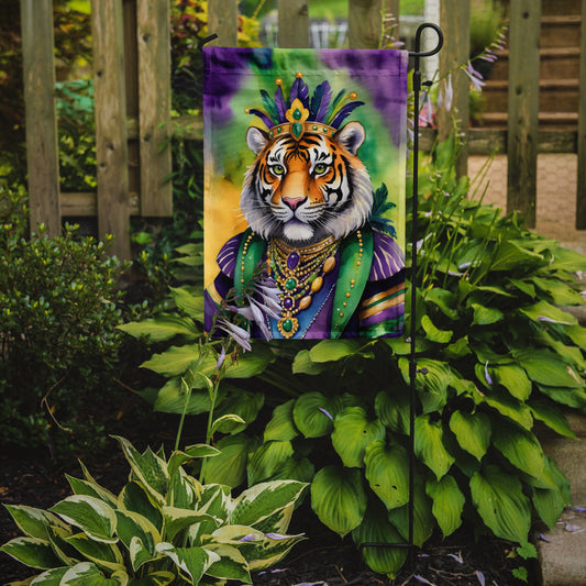 Tiger the King of Mardi Gras Garden Flag – Decorative Garden Flag by Caroline's Treasures