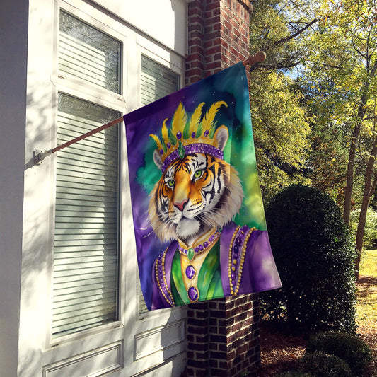 Tiger the King of Mardi Gras House Flag