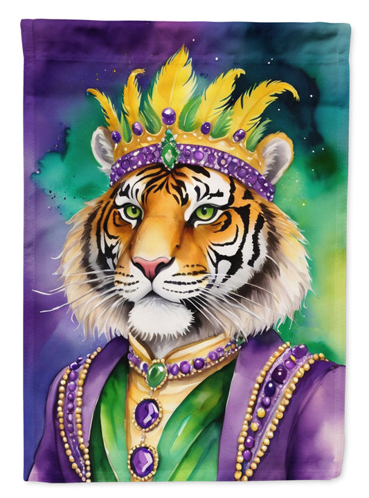 Tiger the King of Mardi Gras Garden Flag – Decorative Garden Flag by Caroline's Treasures
