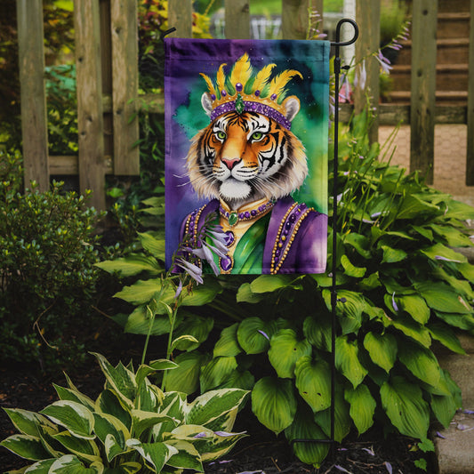 Tiger the King of Mardi Gras Garden Flag – Decorative Garden Flag by Caroline's Treasures
