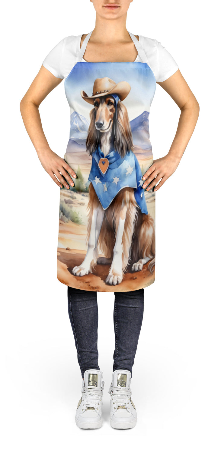 Afghan Hound Cowboy Welcome Apron