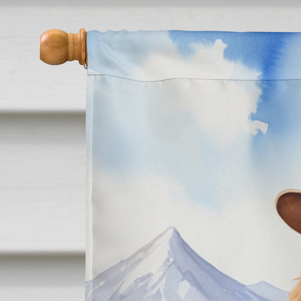 Otterhound Cowboy Welcome House Flag