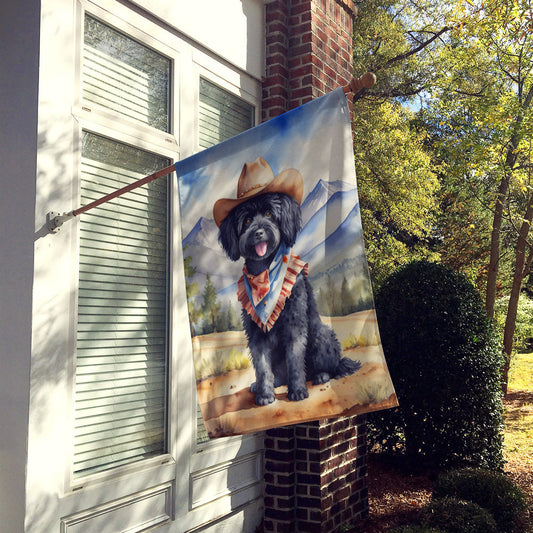Puli Cowboy Welcome House Flag