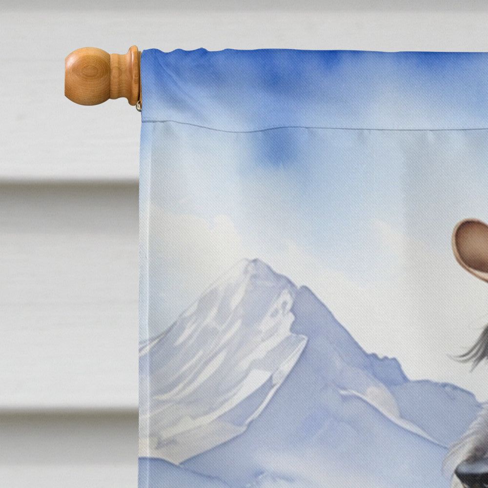 Scottish Deerhound Cowboy Welcome House Flag