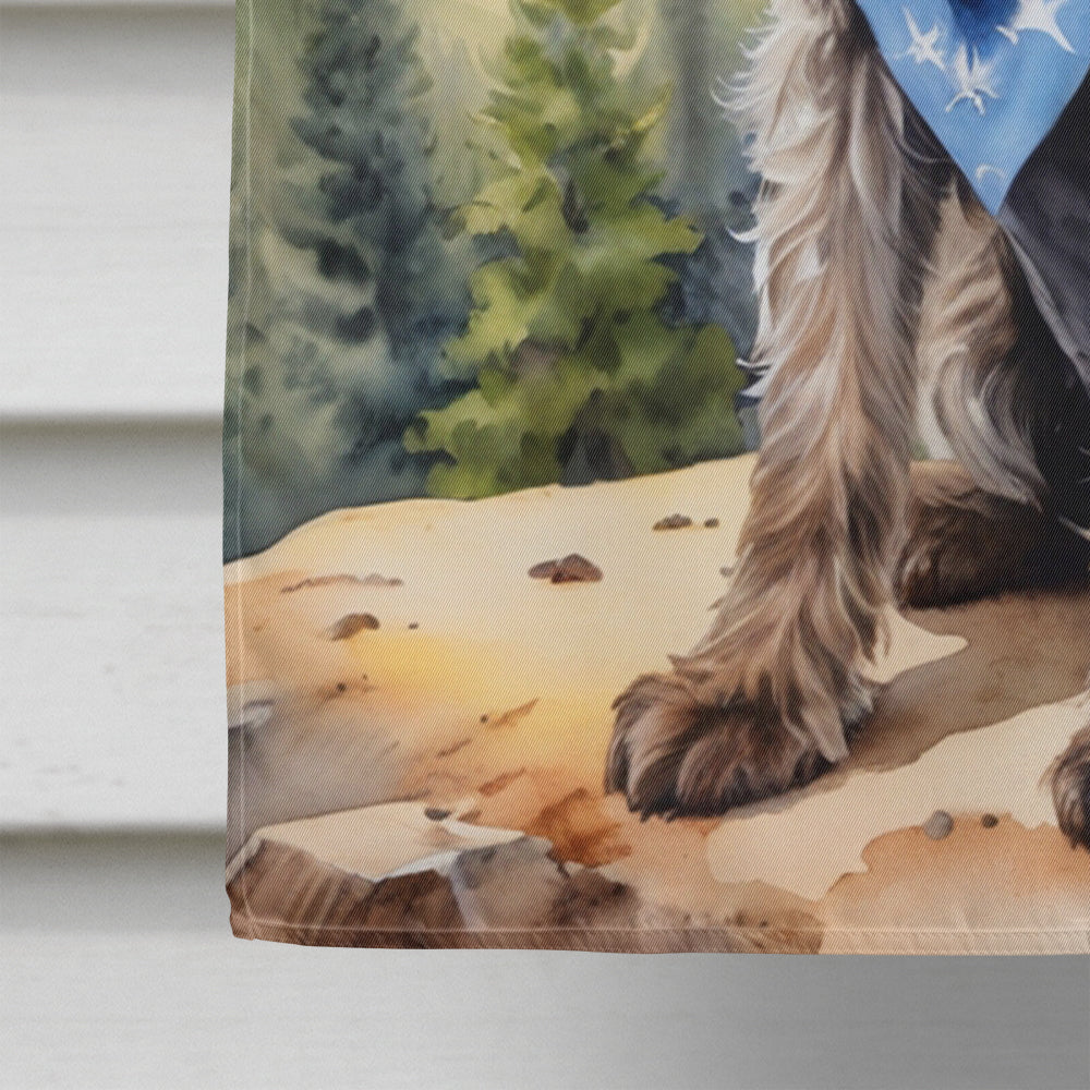 Wirehaired Pointing Griffon Cowboy Welcome House Flag