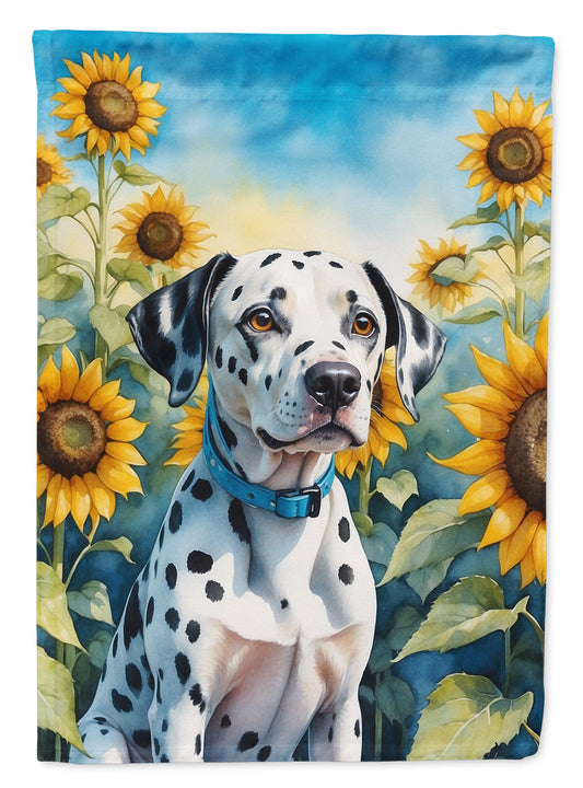 Dalmatian in Sunflowers Garden Flag – Bright Dog-Themed Yard Decor