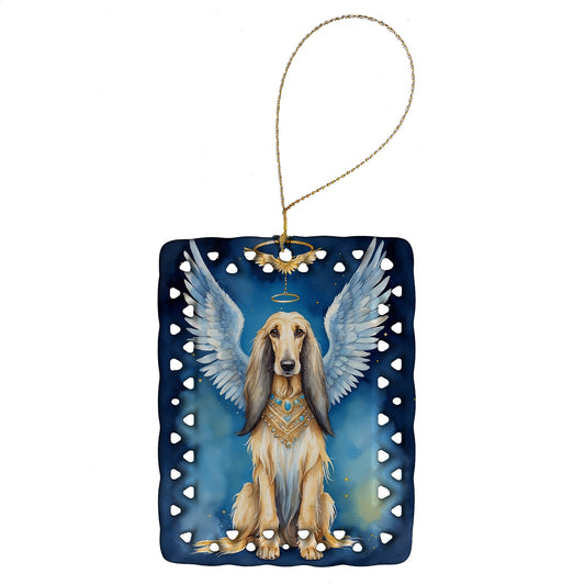 Afghan Hound My Angel Porcelain Ornament