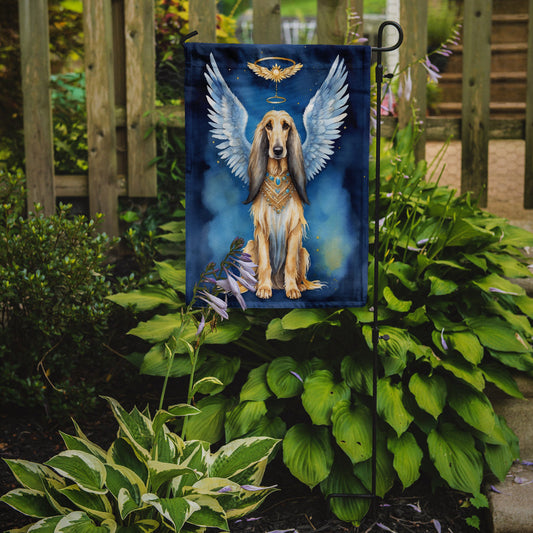 Afghan Hound My Angel Garden Flag – Memorial or Christmas Dog Angel Decor