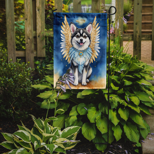 Alaskan Klee Kai My Angel Garden Flag – Memorial or Christmas Dog Angel Decor