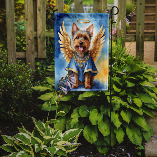 Australian Terrier My Angel Garden Flag – Memorial or Christmas Dog Angel Decor