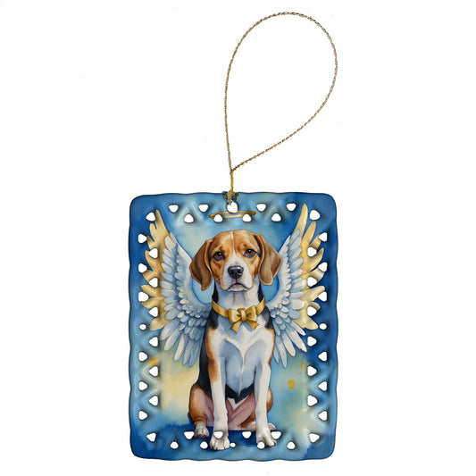 Beagle My Angel Porcelain Ornament