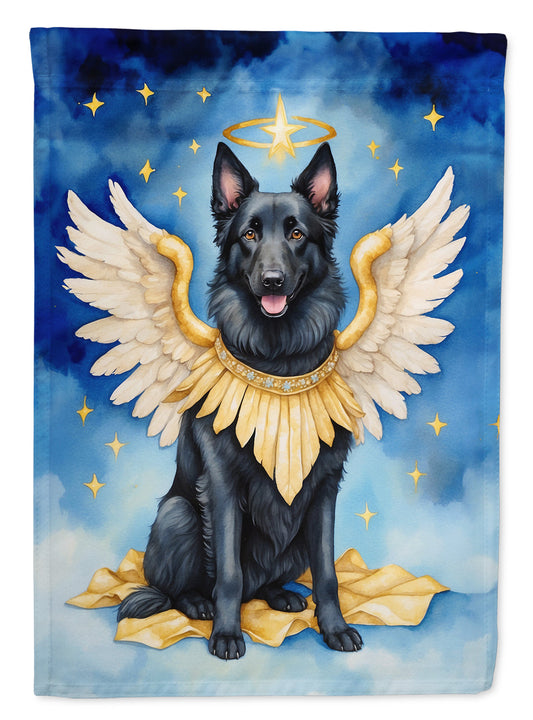 Belgian Sheepdog My Angel Garden Flag – Memorial or Christmas Dog Angel Decor