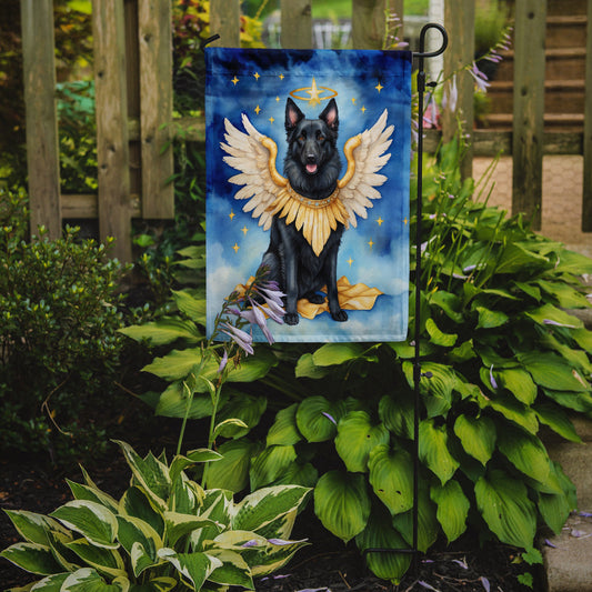 Belgian Sheepdog My Angel Garden Flag – Memorial or Christmas Dog Angel Decor
