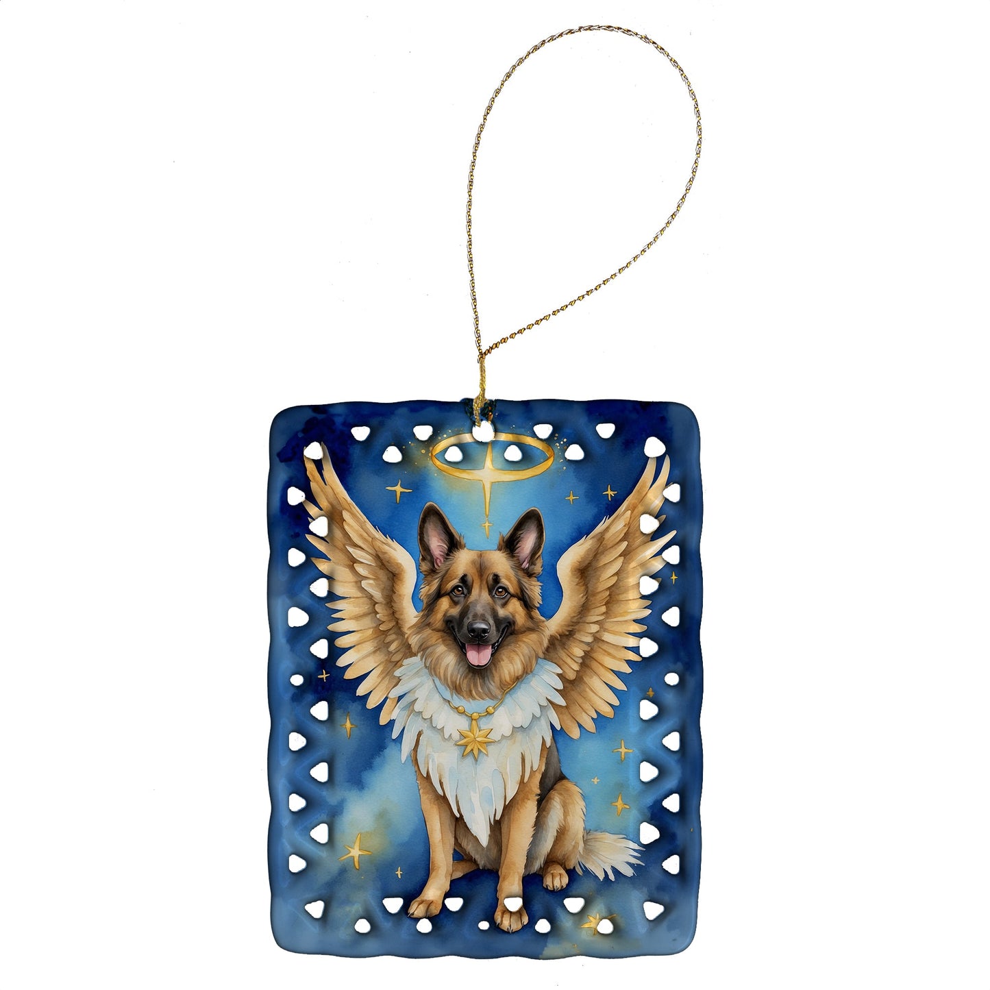 Belgian Tervuren My Angel Porcelain Ornament