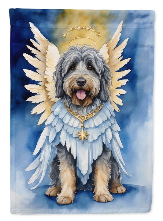 Bergamasco Sheepdog My Angel Garden Flag – Memorial or Christmas Dog Angel Decor