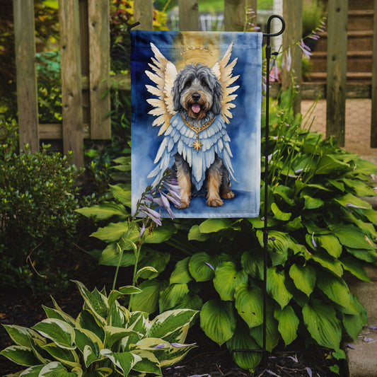 Bergamasco Sheepdog My Angel Garden Flag – Memorial or Christmas Dog Angel Decor