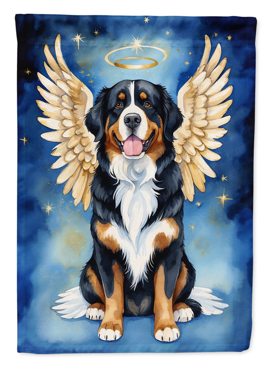 Bernese Mountain Dog My Angel Garden Flag – Memorial or Christmas Dog Angel Decor
