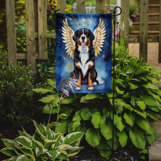 Bernese Mountain Dog My Angel Garden Flag – Memorial or Christmas Dog Angel Decor