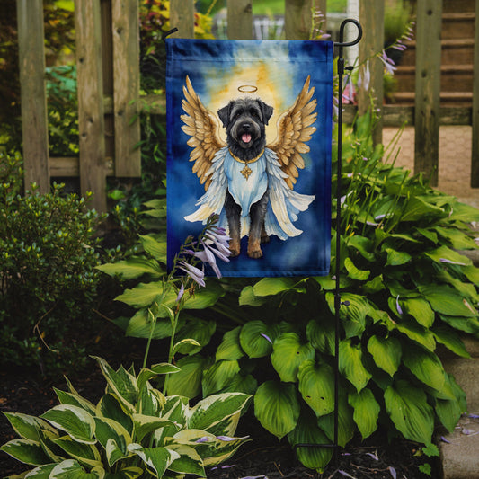 Bouvier des Flandres My Angel Garden Flag – Memorial or Christmas Dog Angel Decor