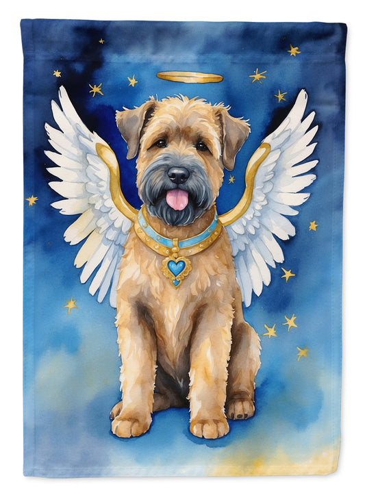 Bouvier des Flandres My Angel Garden Flag – Memorial or Christmas Dog Angel Decor