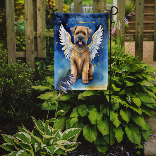 Bouvier des Flandres My Angel Garden Flag – Memorial or Christmas Dog Angel Decor