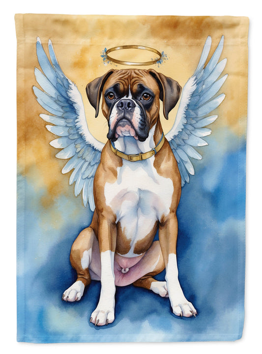Boxer My Angel Garden Flag – Memorial or Christmas Dog Angel Decor