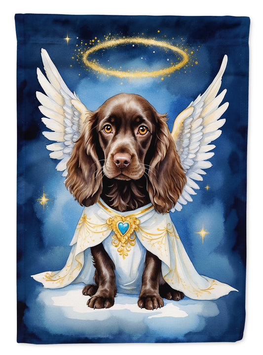 Boykin Spaniel My Angel Garden Flag – Memorial or Christmas Dog Angel Decor