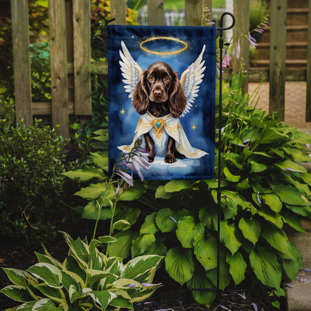 Boykin Spaniel My Angel Garden Flag – Memorial or Christmas Dog Angel Decor
