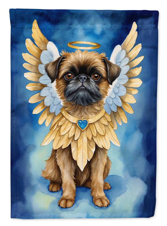 Brussels Griffon My Angel Garden Flag – Memorial or Christmas Dog Angel Decor