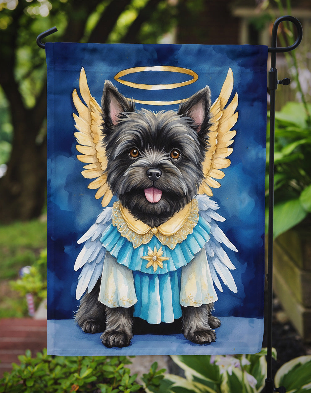 Cairn Terrier My Angel Garden Flag – Memorial or Christmas Dog Angel Decor