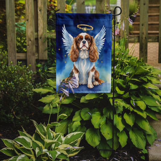 Cavalier Spaniel My Angel Garden Flag – Memorial or Christmas Dog Angel Decor