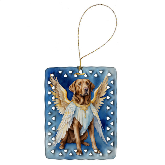 Chesapeake Bay Retriever My Angel Porcelain Ornament