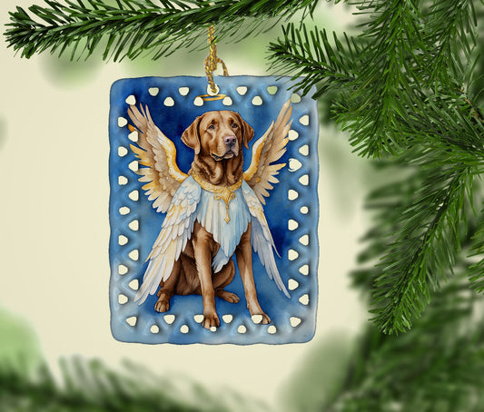 Chesapeake Bay Retriever My Angel Porcelain Ornament
