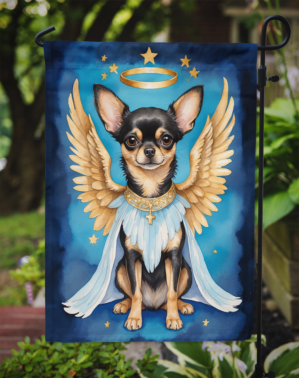Chihuahua My Angel Garden Flag – Memorial or Christmas Dog Angel Decor