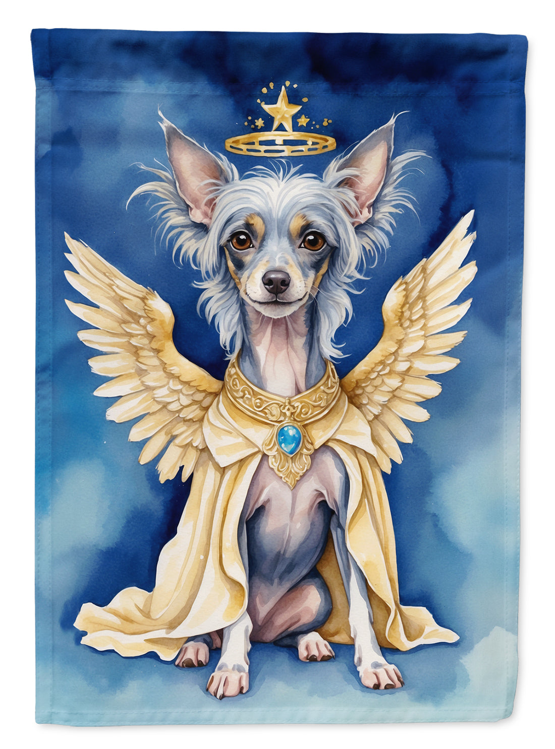 Chinese Crested My Angel Garden Flag – Memorial or Christmas Dog Angel Decor