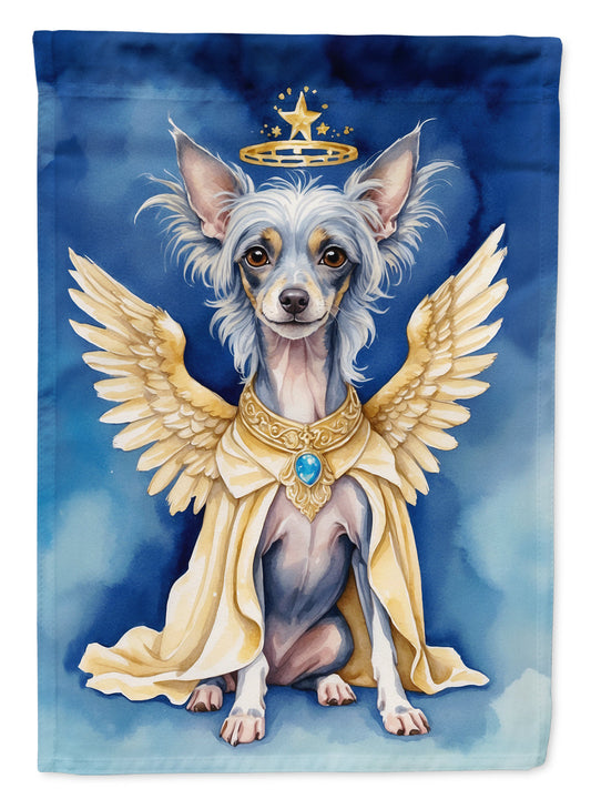 Chinese Crested My Angel Garden Flag – Memorial or Christmas Dog Angel Decor