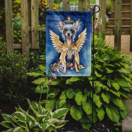 Chinese Crested My Angel Garden Flag – Memorial or Christmas Dog Angel Decor